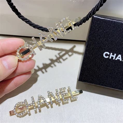 chanel diamond hairpin.